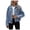 Blue, variant on Vedolay Womens Jackets Women's Rhinestone Fringed Jean Jacket Long Sleeve Denim Jacket Coat,Black S