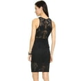 thumbnail image 2 of Mara Hoffman Floral Jacquard Fitted Midi Cover-up Dress X-Small Black, 2 of 2
