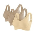 thumbnail image 1 of Brasieres de Mujer conjunto de 3 Piezas de Correas de Hombro Cómodas y Transparentes, sin Cordones, sin Espalda y sin Esponja, con Correas de Hombro convertibles. Grande, 1 of 2