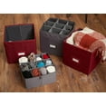 thumbnail image 7 of Covermates Keepsakes - Adjustable Cube Storage Bin - Configurable FlexGrid Compartments - ID Window - Pull Handles - Indoor Storage, Scarlett Red, 7 of 7