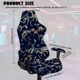 thumbnail image 4 of TSOVTHRID Dinosaur Fossil Print Gaming Chair Cover, Breathable Computer Chairs Protection Cover with Armrest Covers Washable Computer Reclining Chair Seat Cover with Zipper for Home Studio, 4 of 7