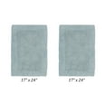 thumbnail image 3 of Better Trends Edge 100% Cotton 2 Piece Set (17" x 24" | 17" x 24") Bath Mat Rug - Blue, 3 of 4