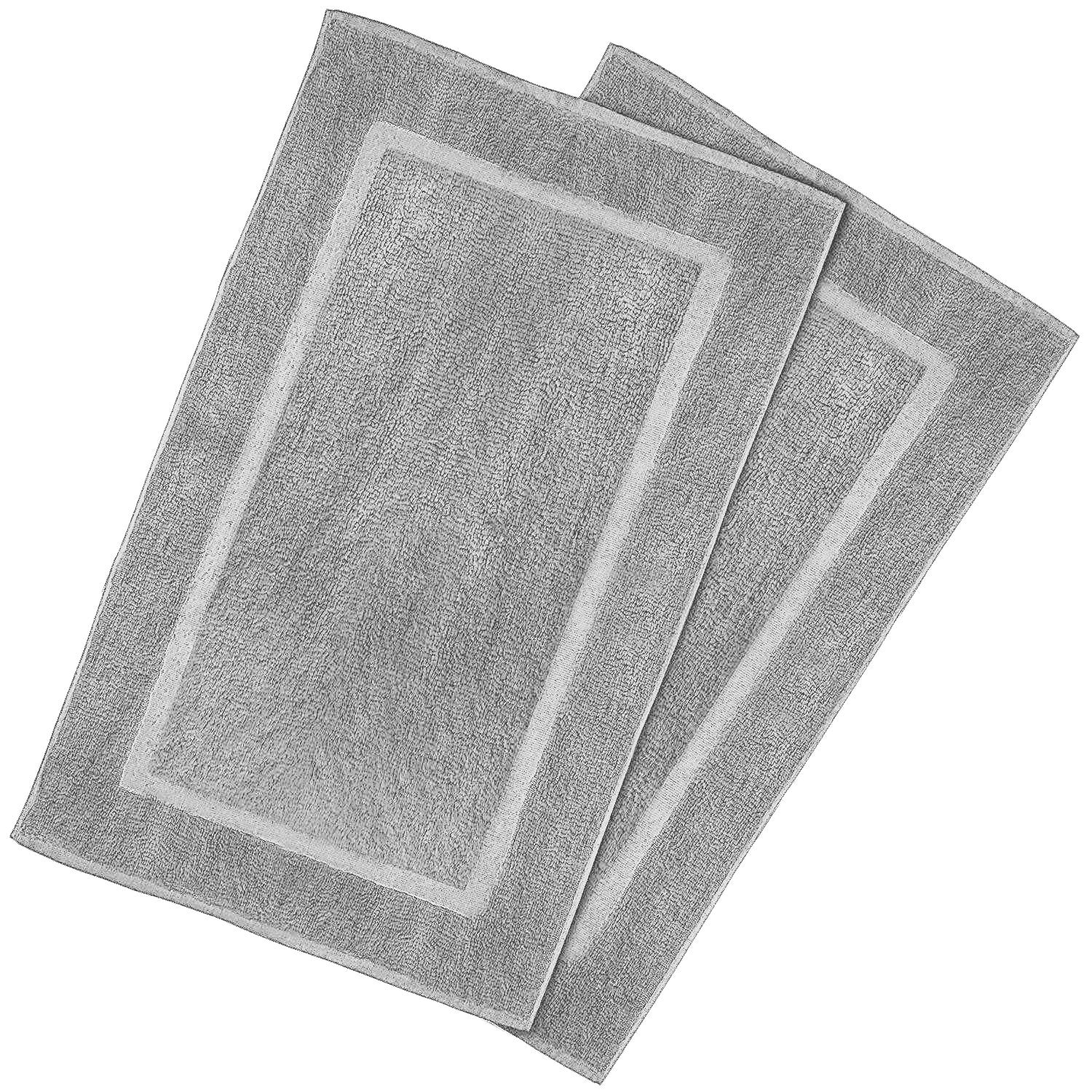 Goza Towels Cotton Bath Mat 2 Pack, 20 x 31 inches 