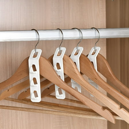 

Home Furnishing Textile Hanger Connector Hook 4PCS Hook Cascading Hangers Space Saving Heavy Duty Wardrobe Organizer