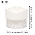 thumbnail image 2 of Portalápices giratorio de 360 grados con cajón, 5 compartimentos, escritorio, soporte para brochas de maquillaje, para tocador, hogar, oficina, escritorio, color blanco, 2 of 5