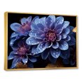 thumbnail image 2 of Designart "Midnight Indigo Elegance Of Mums" Mums Floater Framed Canvas Prints, 2 of 5