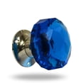 thumbnail image 2 of Cut Glass Round Mortise Knob Dark blue by Trinca-Ferro, 2 of 7