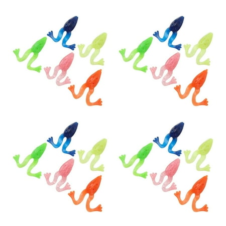 YAHHU 20-Pack Soft Silicone Frog Lure 8 cm 5.5 g Top-Water Bait - Durable Realistic Frog Design Versatile for Salt & Freshwater Fishing