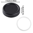 thumbnail image 3 of Colored Lids, 70mm Inner Diameter, Regular Mouth with Silicone Ring, Suitable for Glass Cans, 3 of 3