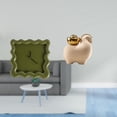 thumbnail image 2 of Reloj De Pared Cuadrado Silencioso, Adorno Para Baño, Casa De Campo, Cocina, Estudio, Con Estatua De Animal En Miniatura, Decoración De Mesa, Decoración Creativa Para El Hogar, Figura Fengshui, 2 of 8
