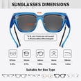 thumbnail image 3 of Gafas de Sol Polarizadas UV400 HAOLOTA para Usar Sobre Anteojos para Mujer y Hombre, 3 of 7
