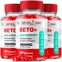 Keto Rish Keto ACV Gummies Maximum Strength Weight Management Supplement 180 Gummies