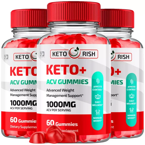 Keto Rish Keto ACV Gummies Maximum Strength Weight Management Supplement 180 Gummies