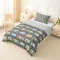 thumbnail image 2 of Erosebridal Colorful Camping RV Twin Comforter Sets For Travel Trailers,Cartoon Camper Bedding Set For Kids,Reversible lightgray,2 Pieces, 2 of 7