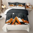 thumbnail image 2 of Erosebridal Camping Tent Cartoon Cat Twin Quilt Set for Boys Girls,Adventure Theme Twin Coverlet Set Teens, 2 of 7