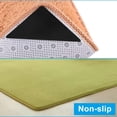 thumbnail image 5 of Kemcatui 10 Pack Non-Slip Rug Gripper, Reusable Rug Tape Double Sided Rug Pads, Washable Carpet Tape for Hardwood Floors,Tile Floors Home Kitchen Bathroom(Triangle), 5 of 5