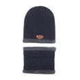 thumbnail image 1 of Winter Hat & Neck Warmer Set, Polyester Fiber, Fleece-Lined, High Elasticity, Warm & Fashionable, 1 of 7