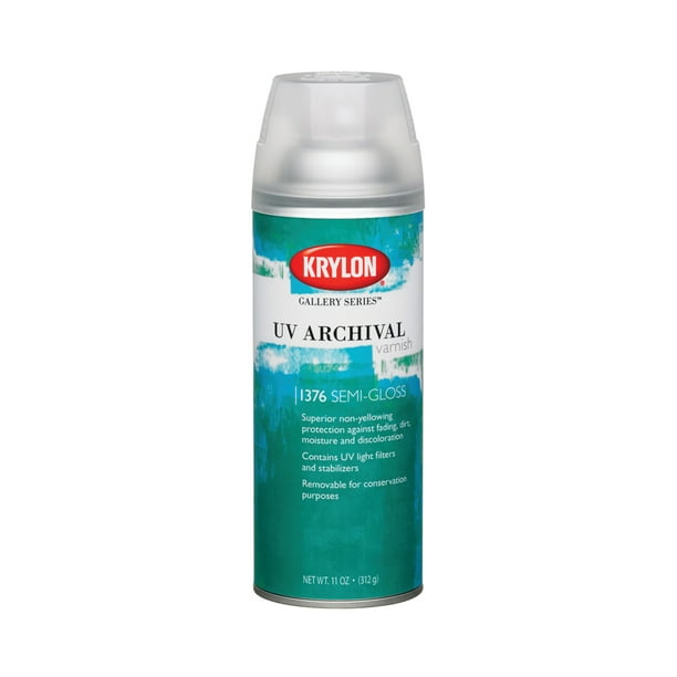 Krylon UV Archival Varnish Spray, 11 oz., SemiGloss
