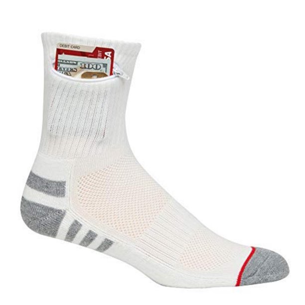 Pocket Socks Pocket Socks Men's Athletic Travel Ankle Socks with