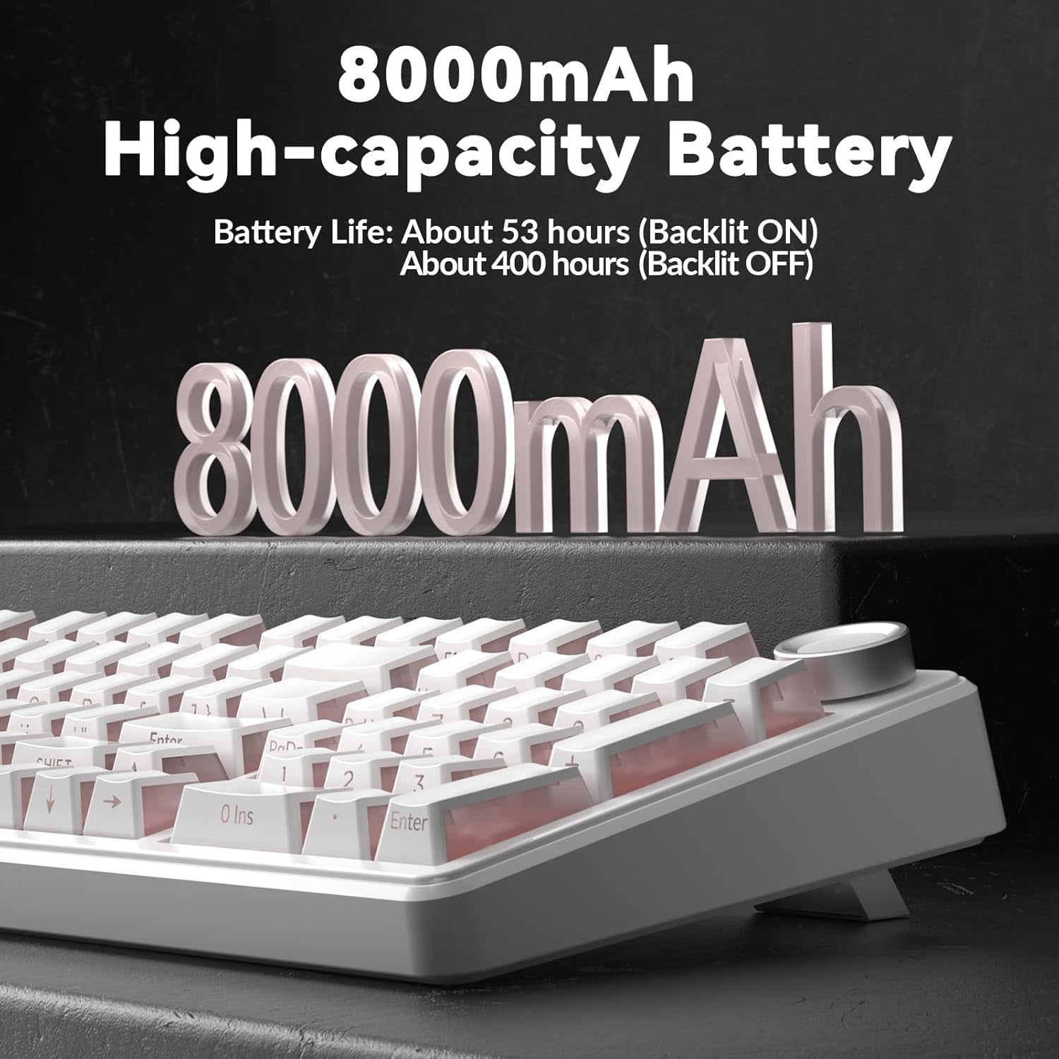 Restored AULA F99 Pro Wireless Mechanical Keyboard-Silent Version,BT5.0/2.4GHz/USB-C Hot Swappable Custom Keyboard,Gasket Structure,Pre-lubed Linear Switches RGB Backlit Computer Gaming Keyboards (Refurbished)