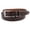 Burgundy, variant on BOCONI  Smooth Italian Leather Double Loop Belt (Men)