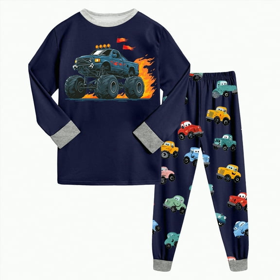 Toddler Baby Boys Girls Outfits Kids Fall/Winter Graphic Long Sleeve Elastic Waist 0 6 12 18 24 Months 2T 3T 4T Everyday Outfit Set 2 Piece