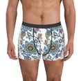 thumbnail image 2 of Goofa Flowers and Butterflies Printed Men's Boxer Briefs Underwear, Moisture-Wicking Underwear, Trunk,Soft and Breathable Cotton Underwear-Large, 2 of 9