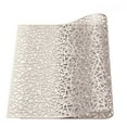thumbnail image 4 of Easeky Geometric Hot-Stamp Pvc Placemats 6-Pack, Heat-Resistant to 176 °F, Easy-Wipe Table Mats for Dining, Parties & Holidays, Non-Slip Reversible Design, Modern Gold Accent Décor, 1*Placemat, 4 of 4