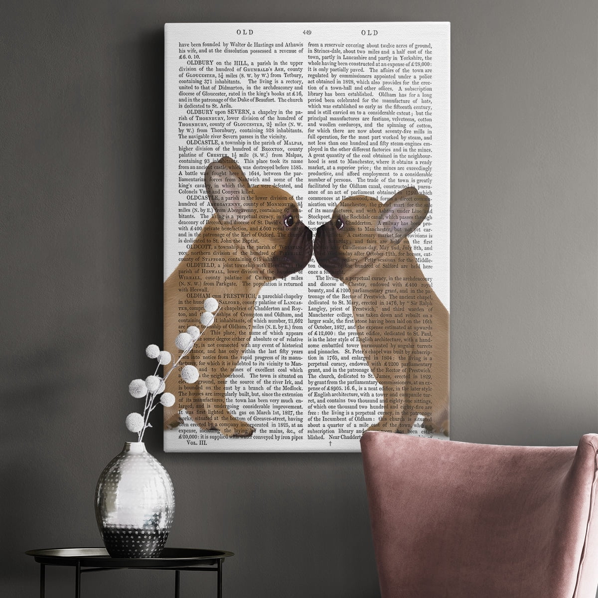 French Kiss Close Up Premium Gallery Wrapped Canvas - Ready to Hang