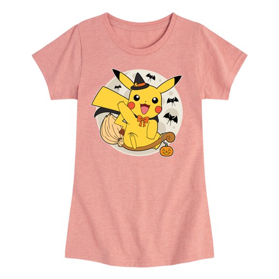 Pokémon - Pikachu Moon Witch - Youth Girls Short Sleeve Graphic T-Shirt