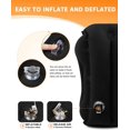 thumbnail image 5 of Inflatable Neck Pillow Used for Airplanes/Cars/Buses/Trains/Office Napping with Free Eye Mask/Earplugs (Balck), 5 of 5