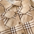 thumbnail image 5 of Happy Town Baby Boys Girls Plaid Flannel Jacket Long Sleeve Button Up Shirt Fall Winter Kids Coat, 5 of 8