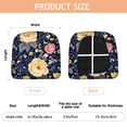 thumbnail image 3 of Pioneer Flower Floral Print Pattern Seat Covers for Dining Room Chairs Set Of 4,Stretch Printed Washable Chair Seat Cover with Elastic Ties and Button,Removable Waterproof Couch Cushion Covers, 3 of 6