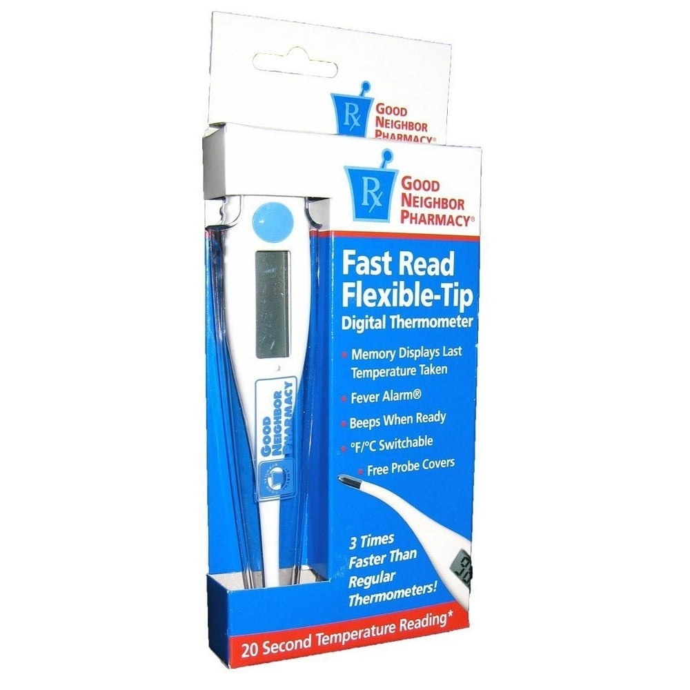 GNP Digital Thermometer with Probe Covers. Fast Read, Flexibletip