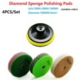 thumbnail image 4 of Wet Dry Diamond Polishing Pads 4\'\' Set For Granite Concrete Marble Polish, 4 of 7