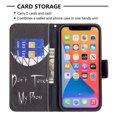 thumbnail image 4 of Wallet Case for iPhone 13, PU Leather Flip Cover Folio Magnetic Closure Slim Shell Dual Layer Heavy Duty Protective Bumper Card Holder Book Case for Apple iPhone 13,Don't touch, 4 of 7