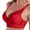 Watermelon Red, variant on Gyexs Womens Lace Bra Thin Cup Large Size Adjustable Comfort Support Underwear Sports Bras for Women, White, Size 40