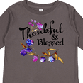 thumbnail image 4 of Inktastic Thankful and Blessed Inspirational Saying with Flowers Boys or Girls Long Sleeve Toddler T-Shirt, 4 of 5