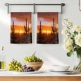 thumbnail image 3 of Western Cactus Sunset Kitchen Towels Set of 1, Modern Abstract Art Retro Absorbent Dish Towels for Kitchen, Microfiber Hand Towel, Quick Drying Tea Towel for Cleaning Decorative Dishcloths, 3 of 7