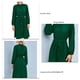 thumbnail image 2 of Vestido de mujer, vestido de color sólido, mangas raglán redondas, vestido elegante, resistente y duradero, 2 of 7