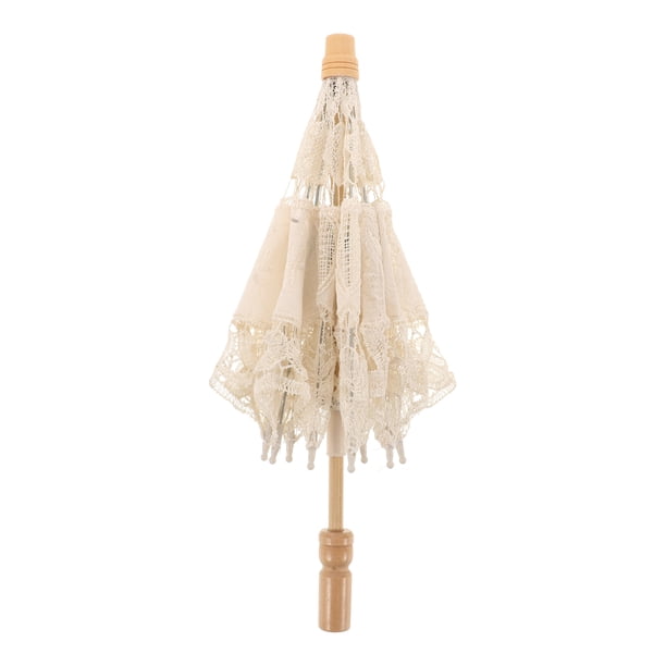 Paraguas de encaje elegante para novias, accesorio para fotografía de bodas, sombrilla de encaje, sombrilla bordada decorativa, sombrilla de novia