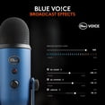 thumbnail image 3 of Blue Yeti USB Microphone for PC, Mac, Gaming, Recording, Streaming, Podcasting, Studio and Computer Condenser Mic, Blue VO!CE Effects, 4 Pickup Patterns, Plug and Play – Blue, 3 of 5