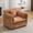ORANGE, variant on Oversized Chenille Single Sofa Chair,Cloud Soft Comfy Accent Armchair with Pillow, Modern Upholstered Lounge Chair for Living Room, Bedroom, Small Space