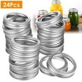 thumbnail image 2 of 24 Pcs Regular Mouth Canning Jar Metal Rings, 2 of 8
