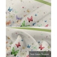 thumbnail image 6 of Vintage Beige Linen Curtain Valance for Bedroom/Bathroom/Kitchen/Office/Living/Dining Room Window,Green Animal Fantasy Dream Watercolor Pocket Topper Drapes Decorative Cafe Drapery Panel 54"x18", 6 of 6