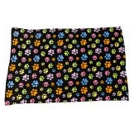 UPC: 0077234500644 | Ethical Pet 077234500644 40 x 58 in. Snuggler Rainbow Pawprnt Blanket  Black