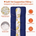 thumbnail image 2 of ROFIEJOX 4-Inch Tufted Patio Bench Cushion, 36" x 14", Non-Slip Outdoor Seat Pad for Porch Swing and Garden Furniture, Blue, 2 of 7