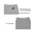 thumbnail image 3 of Little Donkey Andy Women's Quick Dry Lightweight Stretchy Hiking Golf Pants UPF 50 Drawstring Pocket Anytime Pants Lihgt Gray L, 3 of 7