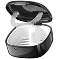 thumbnail image 4 of Retainer Denture Case, Denture Cup for Soaking Dentures, Portable Denture Bath Box, False Teeth Container, Teeth Aligner Case, Multifunctional Mouth Guard Case for Home Office Travel, 4 of 7