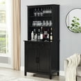 thumbnail image 1 of Gramercy Way Jill Zarin Black China Cabinet with Wood Doors, 1 of 10